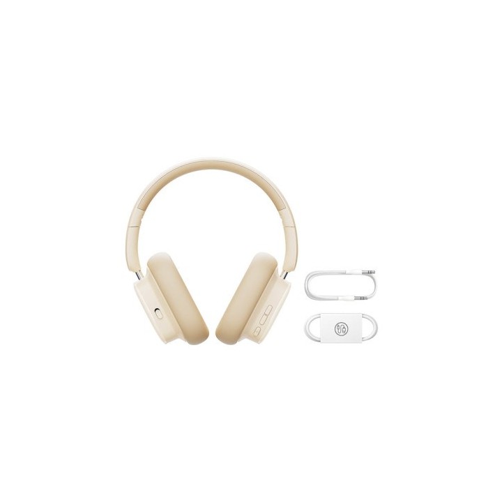 baseus baseus bowie h1i noise cancellation wireless headphones stellar white