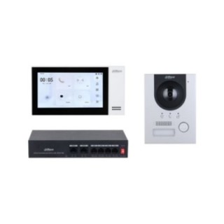 dahua  dhi ktp01l s /dhi vto2201f p s2/dhi vth2421fw p  dahua kit de videoportero ip compuesto por 1