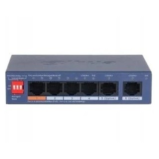 dahua  dh cs4006 4gt 60 v2  dahua switch 6 puertos cloud managed gigabit, 4 puertos poe, 60w, hi poe