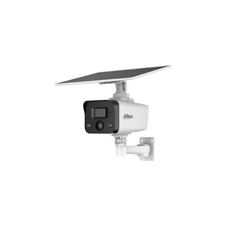 dahua  ipc hfw2441dg 4g sp b  dahua camara ip bullet con panel solar integrado, camara 4mp smart dua