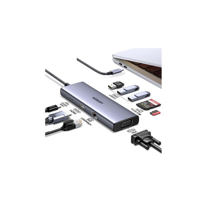 ugreen ugreen revodok usb c 6 in 1 hub met 4k hdmi usb tipo c 10000 mbit/s