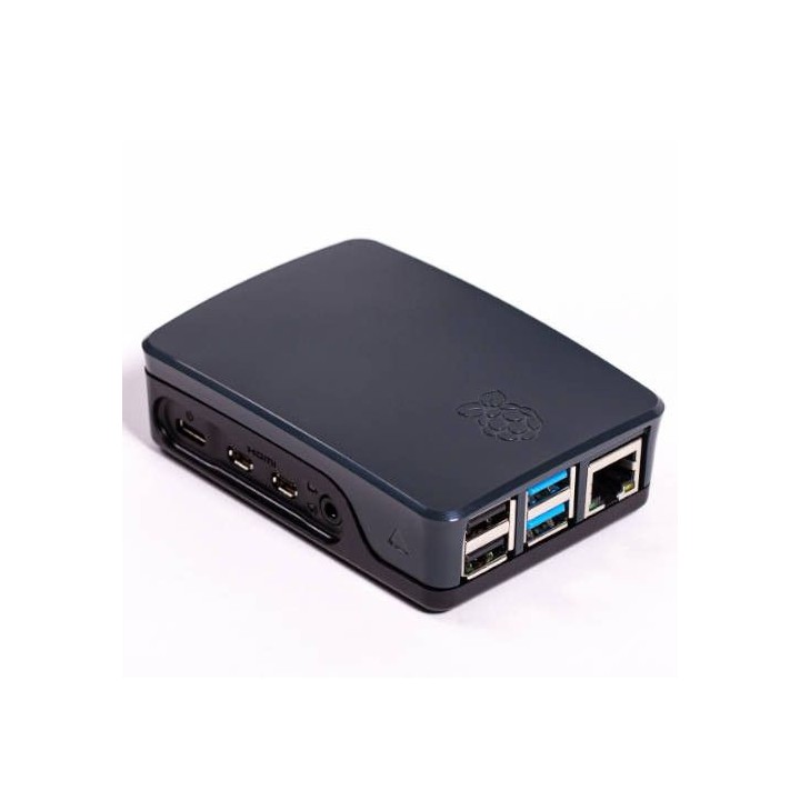 caja para raspberry oficial pi 4,  negro/gris raspberry