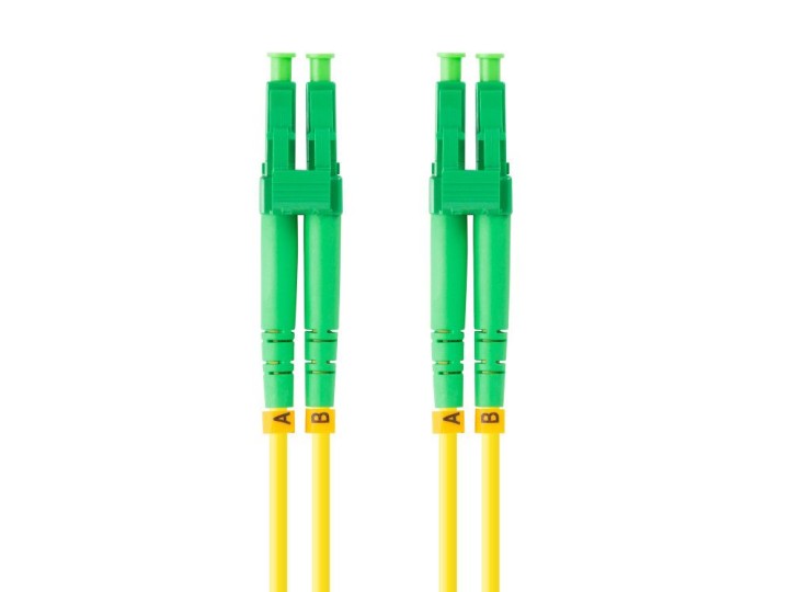 lanberg latiguillo fibra optico lc - apc lanberg 1m mono duplex g657a1 lszh amarillo