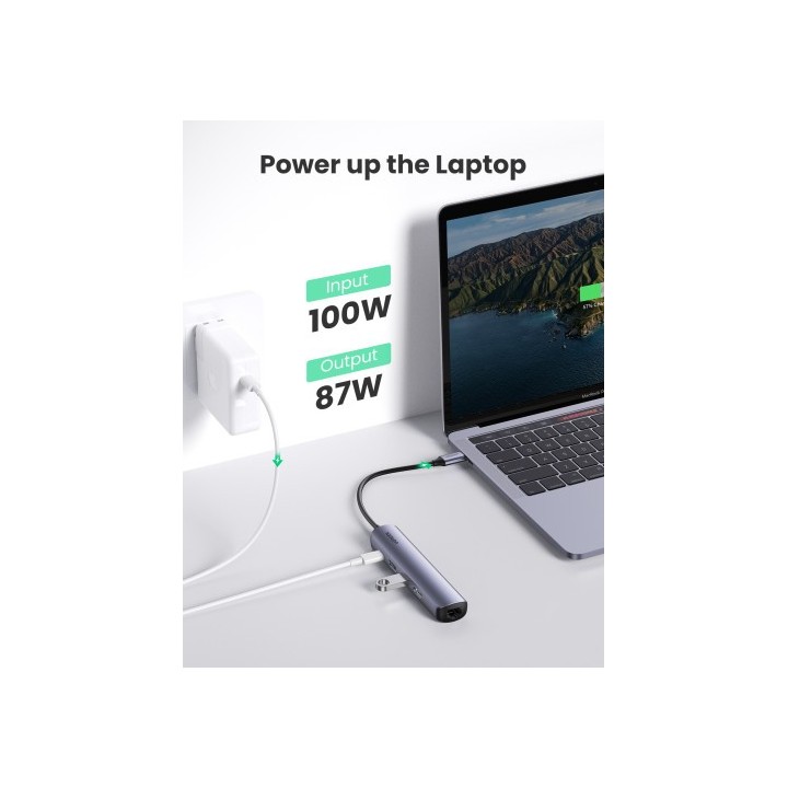 ugreen ugreen 10919 base para portatil y replicador de puertos alambrico usb 3.2 gen 1  3.1 gen 1  t