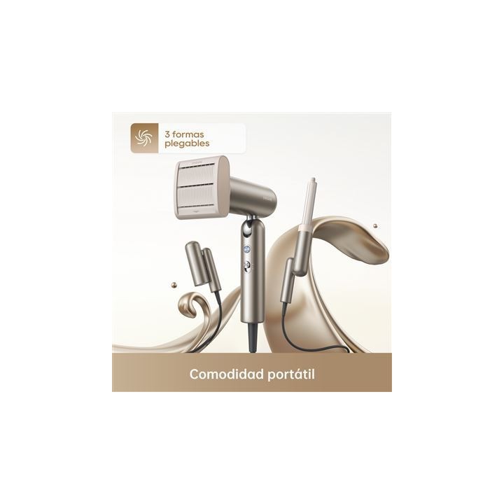 dreame dreame pocket high speed hair dryer space titanium gold