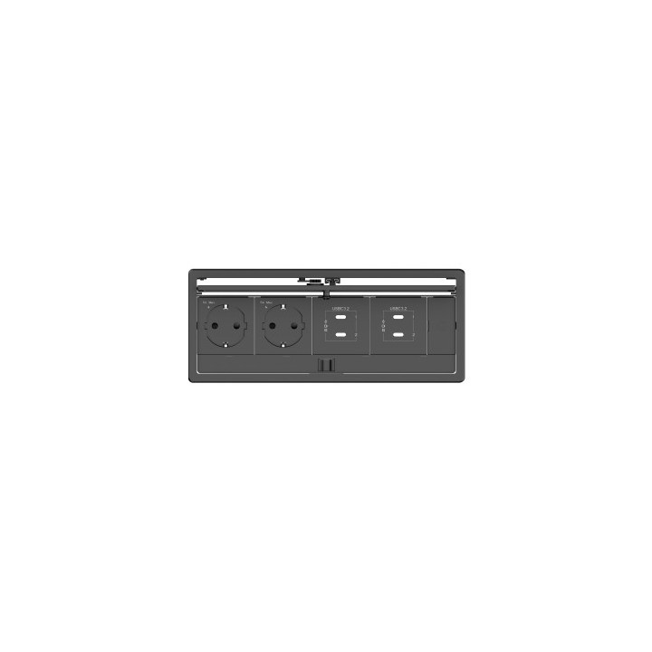 kramer kramer electronics t in4 rec2 b  negro