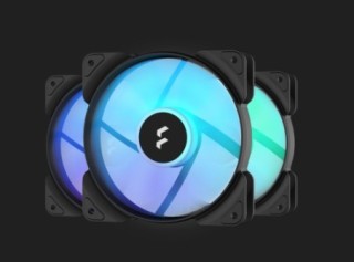 fractal design fractal ventilador caja aspect 12 series rgb pwm 120mm marco negro pack 3 unid  fd f