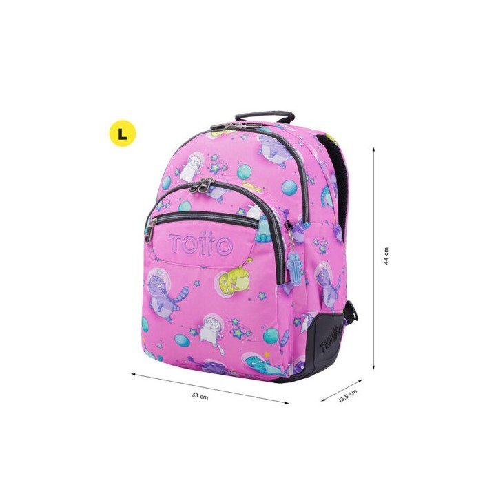 totto mochila escolar gatos astronautas totto ma04eco029 2310n 9i9
