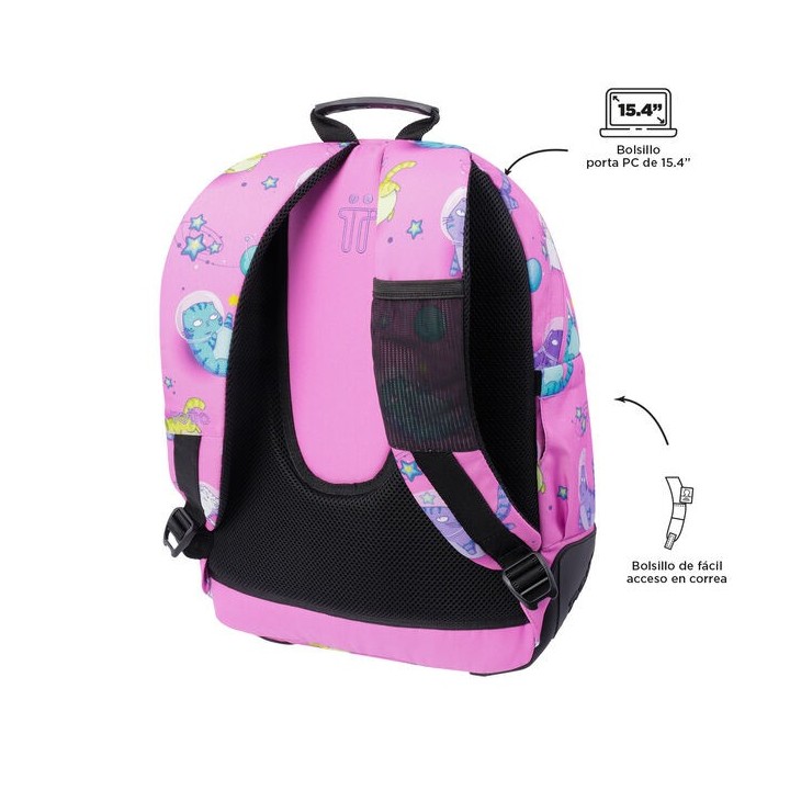 totto mochila escolar gatos astronautas totto ma04eco029 2310n 9i9