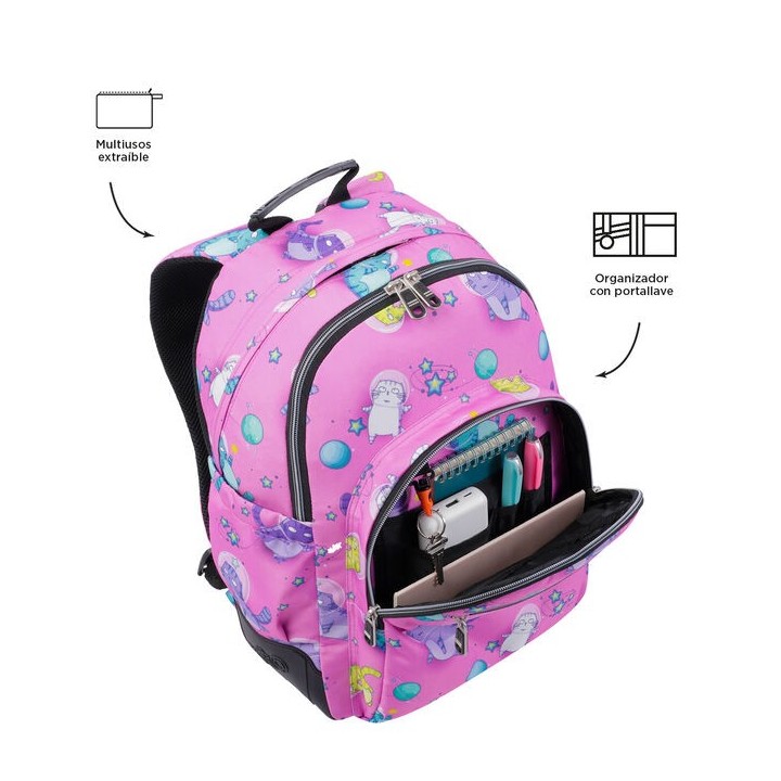 totto mochila escolar gatos astronautas totto ma04eco029 2310n 9i9