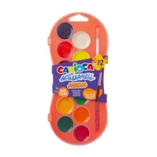 carioca estuche acuarelas neon 12 colores carioca 42406