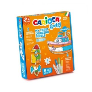 carioca carioca puzle para colorear transports baby