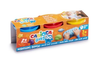 carioca set pasta de modelar carioca baby dough 3x75gr carioca 43179