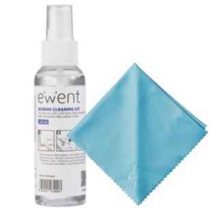 ewent ewent ew5668 kit de limpieza para computadora pantallas / plasticos, universal kit de limpieza