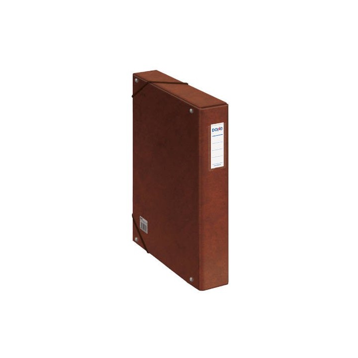 dohe cajas de proyectos carton forrado lomo de 5 cm cuero con etiqueta 245x350x50 dohe 09572