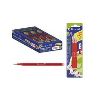 bismark bismark 327534 recambio de boligrafo rojo 3 pieza s