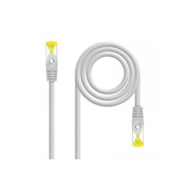 nanocable nanocable cable de red latiguillo rj45 lszh cat.6a sftp awg26, gris, 5.0 m