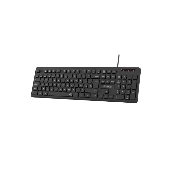 subblim subblim teclado ergonomico business slim silencioso con cable usb