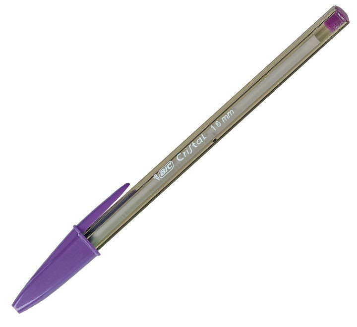 boligrafo bic cristal fun purpura 929055