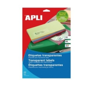 apl b.10h etiq. transp. 48.5x25.4mm 44etiq/h 10050