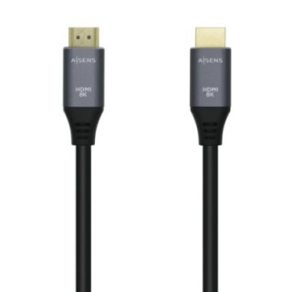 cable hdmi aisens v2.1 ultra alta velocidad 8k60hz m/m 2.0m gris negro