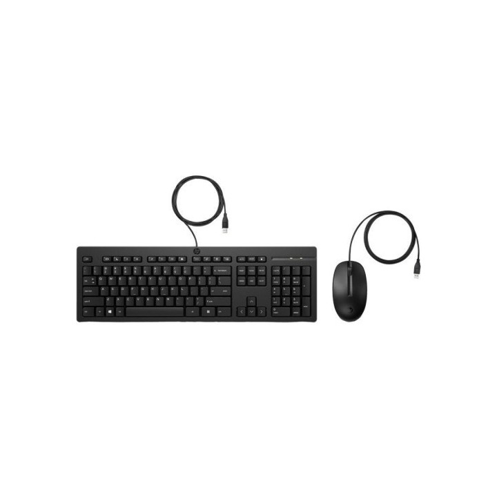 hp hp combo de teclado y raton con cable 225