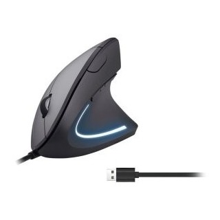 mouse vertical equip ergonomico  usb 6 botones 3200dpi  color negro