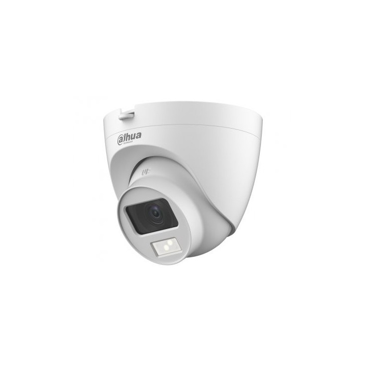dahua  dh hac hdw1200clqp il a 0280b s6  dahua camara hibrida turret hdcvi 2mp luz dual inteligente