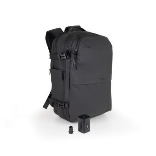 mochila viaje tooq tqbp v101 bk portatil 17" compresion vacio bomba aire 30 55l negra