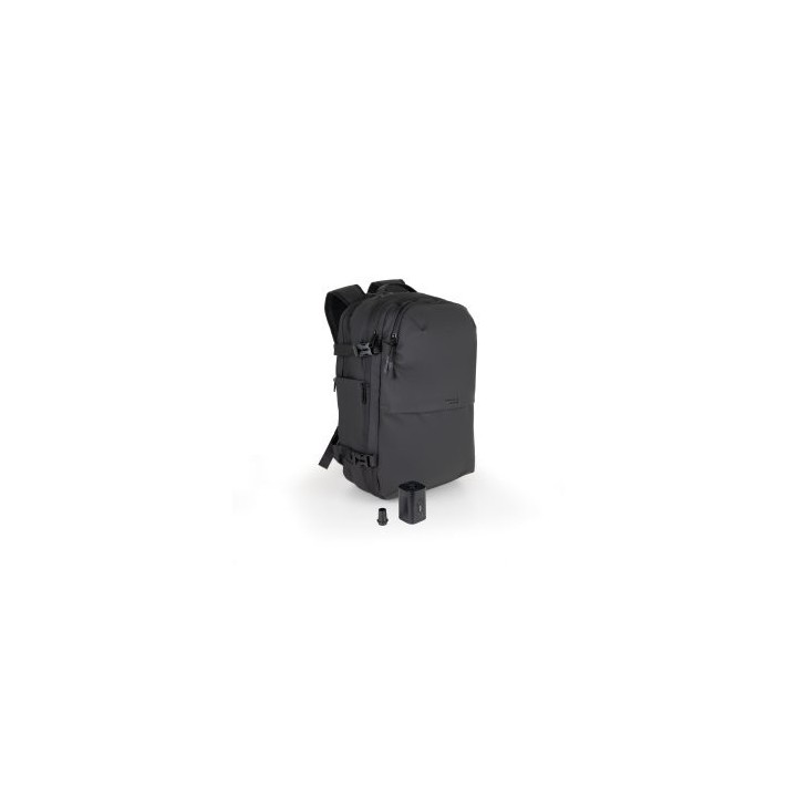 mochila viaje tooq tqbp v101 bk portatil 17" compresion vacio bomba aire 30 55l negra
