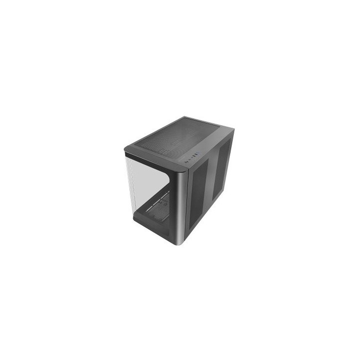 caja atx semitorre gaming mars gaming mcfusion cristal curvado gpu 445mm 2x3.5 3x2.5 negro