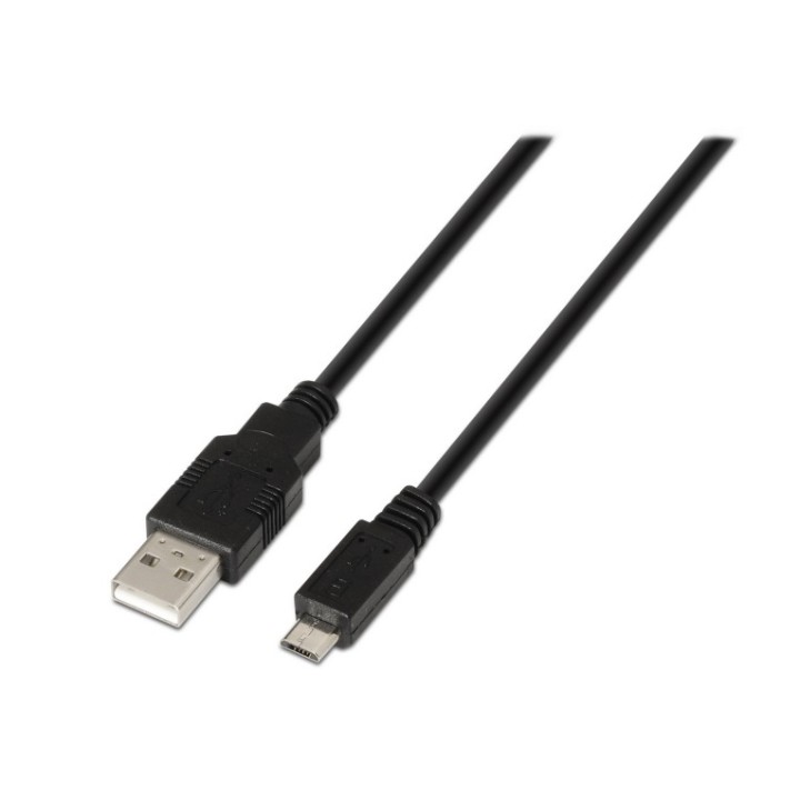 cable aisens usb 2.0 tipo a m micro b m negro 1.8m