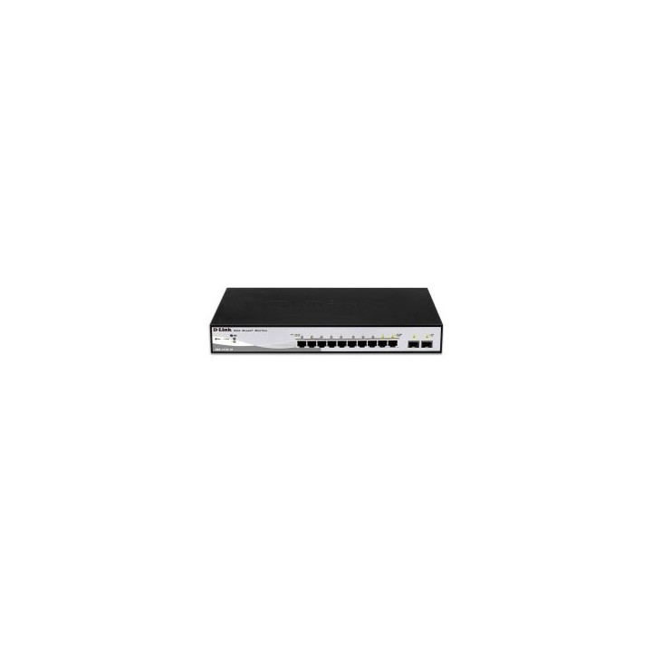 switch semigestionable d link dgs 1210 10/e 8p giga + 2p giga combo rack