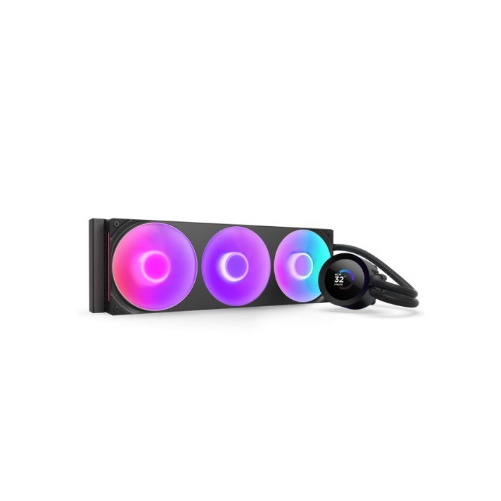 nzxt nzxt kraken plus 360 rgb procesador sistema de refrigeracion liquida todo en uno negro 1 pieza