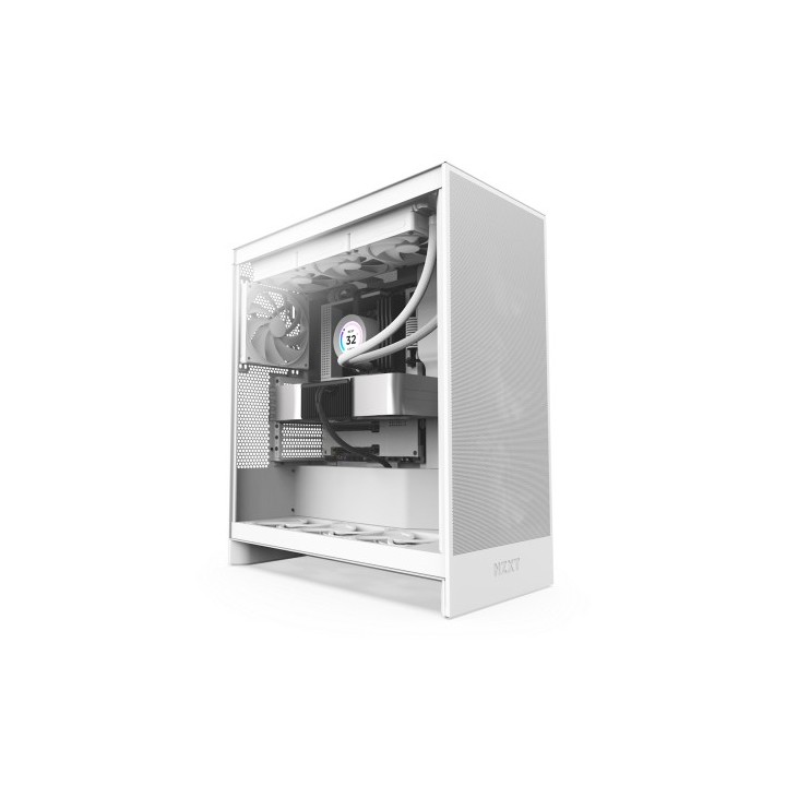 nzxt nzxt h7 flow midi tower blanco