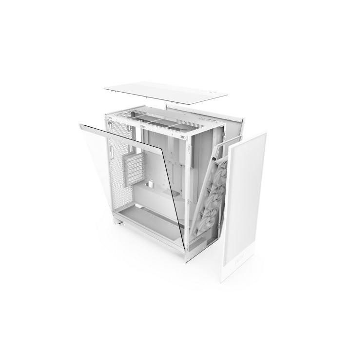 nzxt nzxt h7 flow midi tower blanco