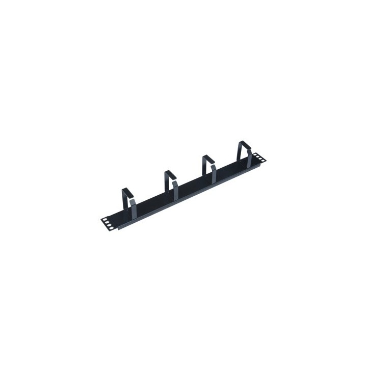 wp european cabling solution panel pasa cables wp 1u    metalico    negro