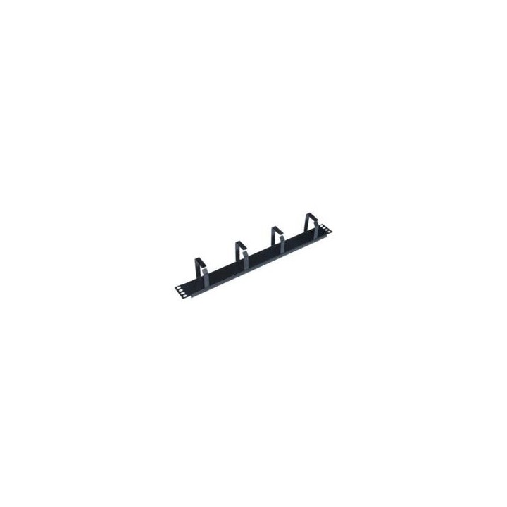 wp european cabling solution panel pasa cables wp 1u    metalico    negro