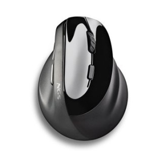 mouse ngs wireless ergo evo moksha color negro recargable usb c 2400 dpi botones silenciosos