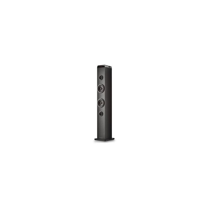 altavoz torre portatil ngs sky charm pro bk 80w bt 5.4 fm usb aux. optica madera color negro