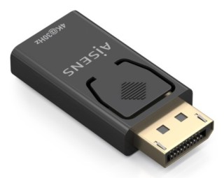 conversor aisens displayport a hdmi 4k30hz dp/m hdmi/h negro