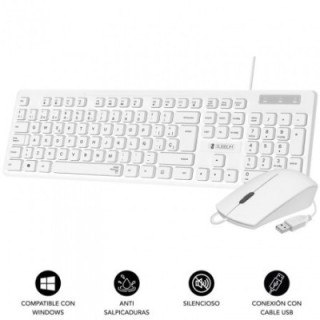 subblim combo business slim silencioso con cable usb b