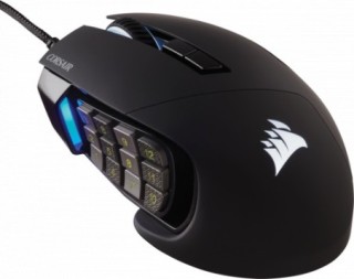 corsair corsair scimitar rgb elite raton mano derecha usb tipo a optico 18000 dpi