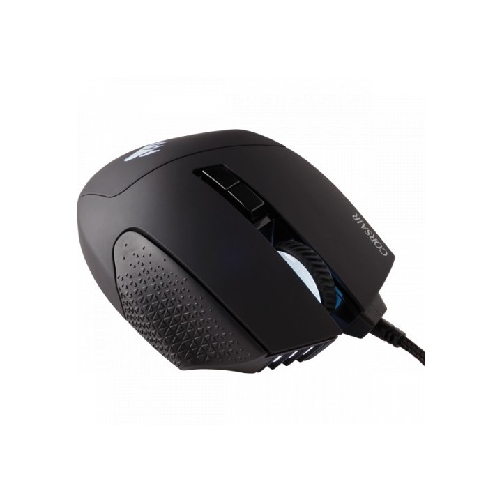 corsair corsair scimitar rgb elite raton mano derecha usb tipo a optico 18000 dpi