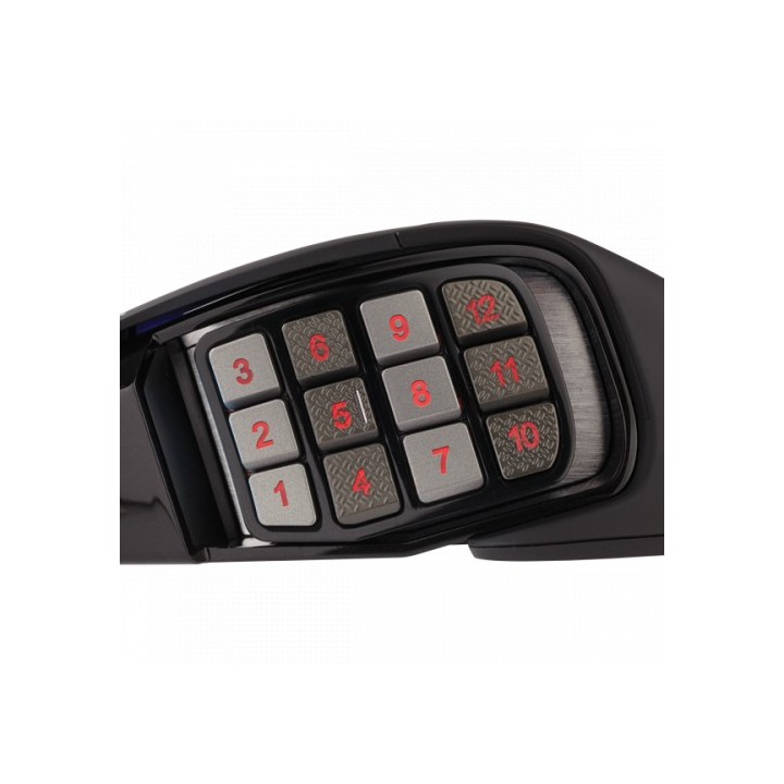 corsair corsair scimitar rgb elite raton mano derecha usb tipo a optico 18000 dpi