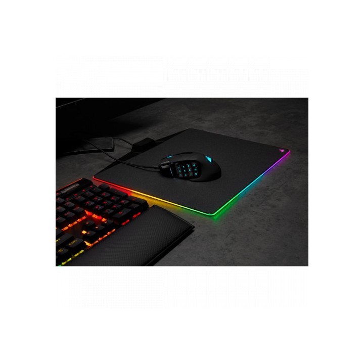 corsair corsair scimitar rgb elite raton mano derecha usb tipo a optico 18000 dpi