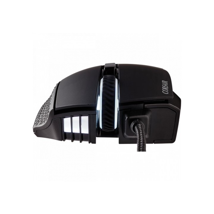 corsair corsair scimitar rgb elite raton mano derecha usb tipo a optico 18000 dpi