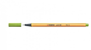 stabilo rotulador punta fina point 88 0.4mm verde manzana stabilo 88/33  pack  10 unidades