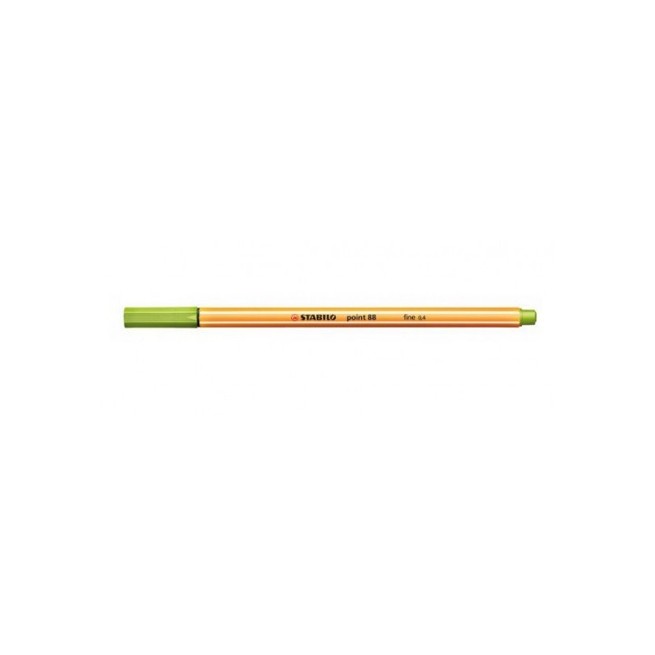 stabilo rotulador punta fina point 88 0.4mm verde manzana stabilo 88/33  pack  10 unidades