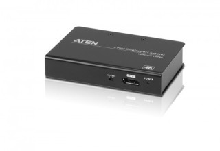 aten aten distribuidor / splitter displayport 4k de 2 puertos  vs192 at g  cp20